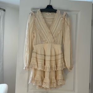 COPY - Loveshack Fancy cream mini dress XS
